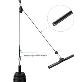Ezweiji Gym Cable Wire Fitness Equipment Steel Cable for Lat Pull Cable Pulley Fitness Home Gym Pulley System (without Gravity Ball, 4 m)