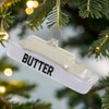 The Bridge Collection 1.75" Glass Butter with Butter Dish Ornament