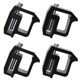 iFJF Mounting Clamps Truck Caps Camper Shell Clamps Replacement for Chevy Silverado Sierra Dodge Ram 1500 2500 3500 F150 F250 Titan Tundra 4 Pack Black