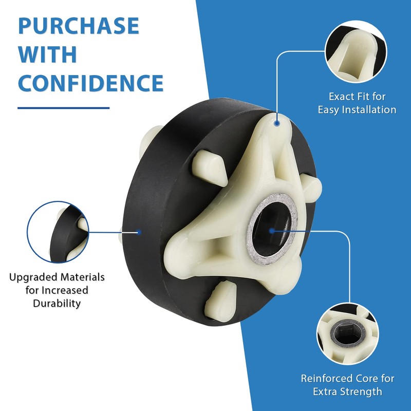UPGRADED Ultra Durable & Upgraded 285753A Motor Coupling Kit Compatible