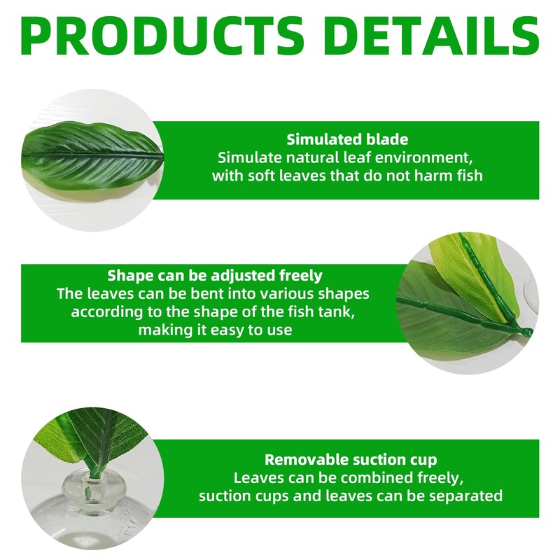 CllyCnny Betta Fish Plant Hammock - Aquarium Floating Leaf Decor