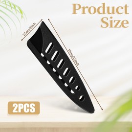2 Pcs Knife Sheath Blade Protector Kitchen Safety Knife Covers or Sleeves for 3.5 inch Paring Knives Black Universal Plastic Knives Guards for Kitchen