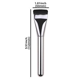 2pcs ultra thin blade foundation make-up makeup brushes thick square flawless foundation make-up makeup brushes, advanced Korean mixed face cream makeup brushes (metal, purple, white)