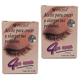 Aceite para Crecer y Alargar sus Pestañas Prosa 4 en uno (Pack 2)