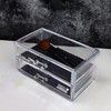 Sunydog Clear Acrylic Makeup Storage Box with 2 Drawers, Desk