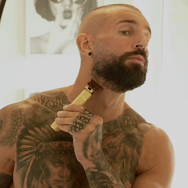 Russell's Precision Pro Electric Cordless Beard Trimmer with Ceramic Blades