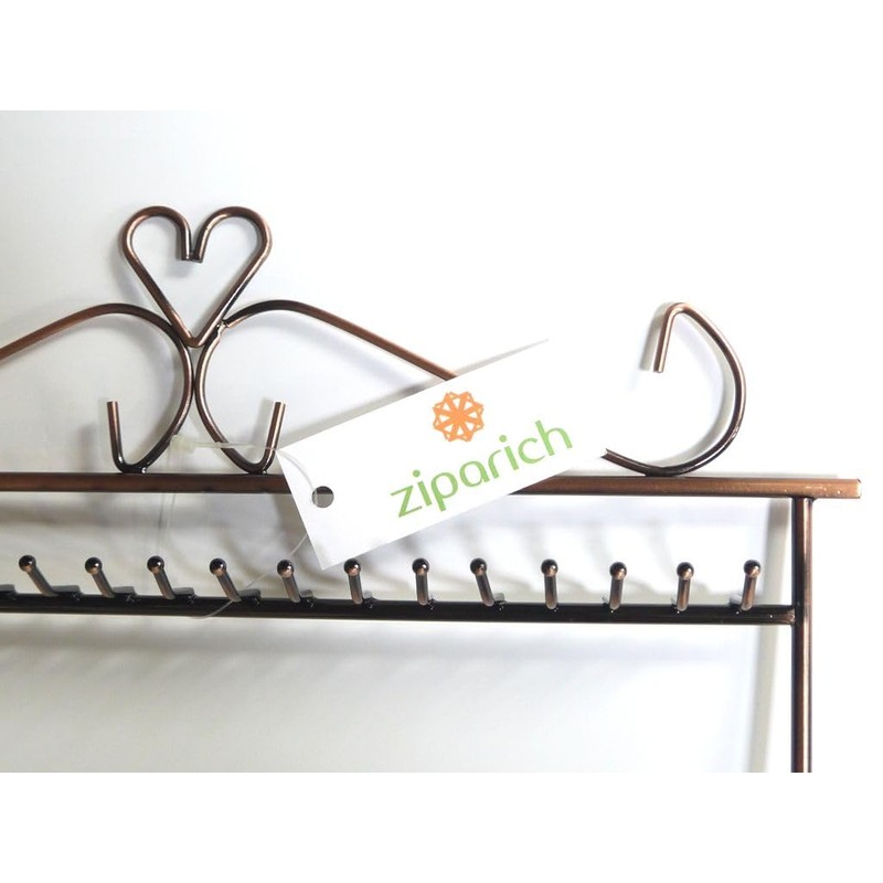 ziparich Necklace Antique Stand Accessories Storage 19 Hooks Jewelry Display