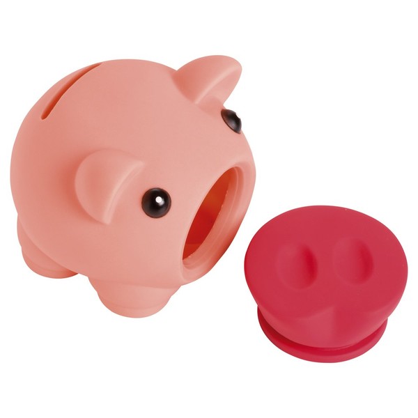 eBuyGB Novelty Piggy Pig Money Box for Coins and Cash, Pink