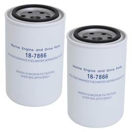 18-7866 Fuel/Water Separating Filter 10 Micron Compatible with Yamaha MAR-10MEL-00-00 MAR-FUELF-IL-TR Sierra 18-7866 Mallory 9-37807 Outboard Motors - 2 Pack