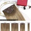 Moresoo Human Hair Extensions, Clip-in Balayage, Remy Clip-In Extensions, Ombre,