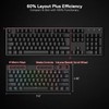 Redragon K632 Pro Teclado mecánico RGB Bluetooth/2.4Ghz/Alambrico, Ultra Low Profile,