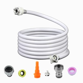 Portable washing machine hoses, Used for Compact Washer washing machine water supply line，faucet adapter for Portable Washer,Replacement Portable Washer Hose,Washing Machine Hose 6ft