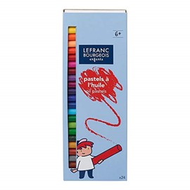Lefranc Bourgeois nbsp;assortment de 12 oil pastels, 8 mm, multicoloured, 24 farbige Ölpastellen - ∅ 8 mm