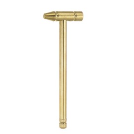 sourcing map Mini Multifunction Copper Hammer 160x52mm Small Brass Nail Pulling Hammers