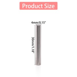 ZHMEINA 4mm x 30mm Shelves Dowel Pins, Stainless Steel Shelf Support Pegs Pin Rod, Fasten Elements, for Cabinet Furniture Fixing Component Position Join Components, 50PCS