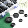 83pcs Rubber Grommets kit, Double Sided Cable Hole Closed Plug