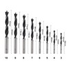 Gunpla 8pcs Wood Drill Bits Set, Carbon Steel Twist Brad