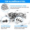 SDTC Tech 400pcs Black Pop Rivets Assortment Kit, 9 Sizes