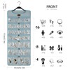 SMRITI Hanging Jewelry Organizer with Dual Zippered Pockets Canvas Double
