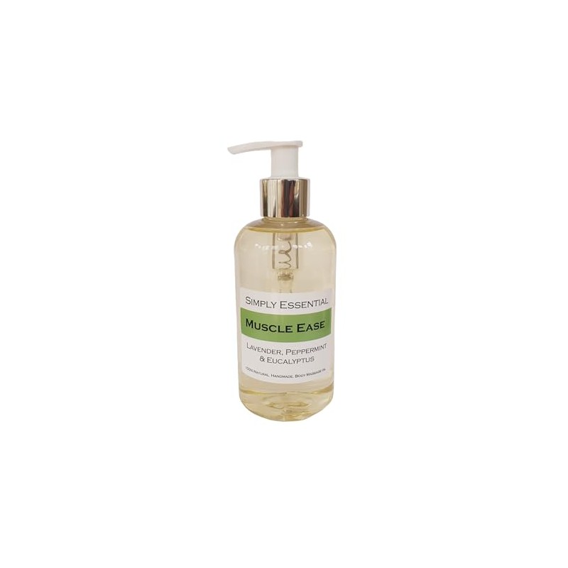 Simply Essential Muscle Ease Massage Oil with Lavender, Peppermint &
