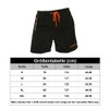 Ougelebo Men's Swimming Trunks with Zip Pocket, Quick-Drying, peacock blue