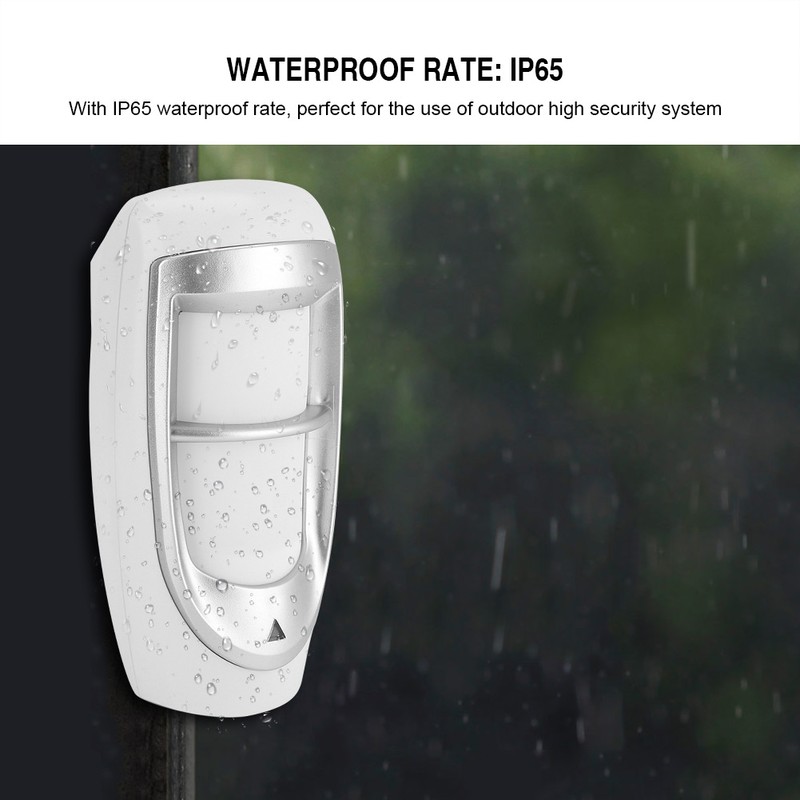 Outdoor Waterproof Wired Motion Detector Dual PIR Sensor Pet Immunity