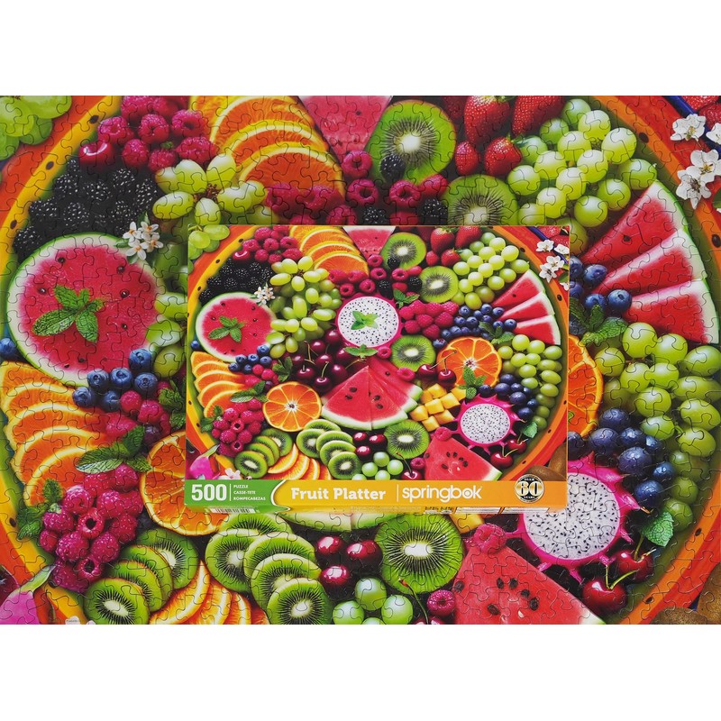 Springbok Fruit Platter 500 Piece Puzzle for Adults- Featuring a