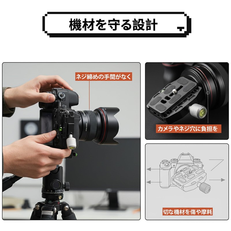 Quick Shoe Quick Release Plate Arca Swiss Aluminum Camera Release