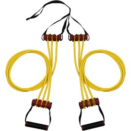 Lifeline Triple Trainer R7 Resistance Cables, 70 lb, Yellow