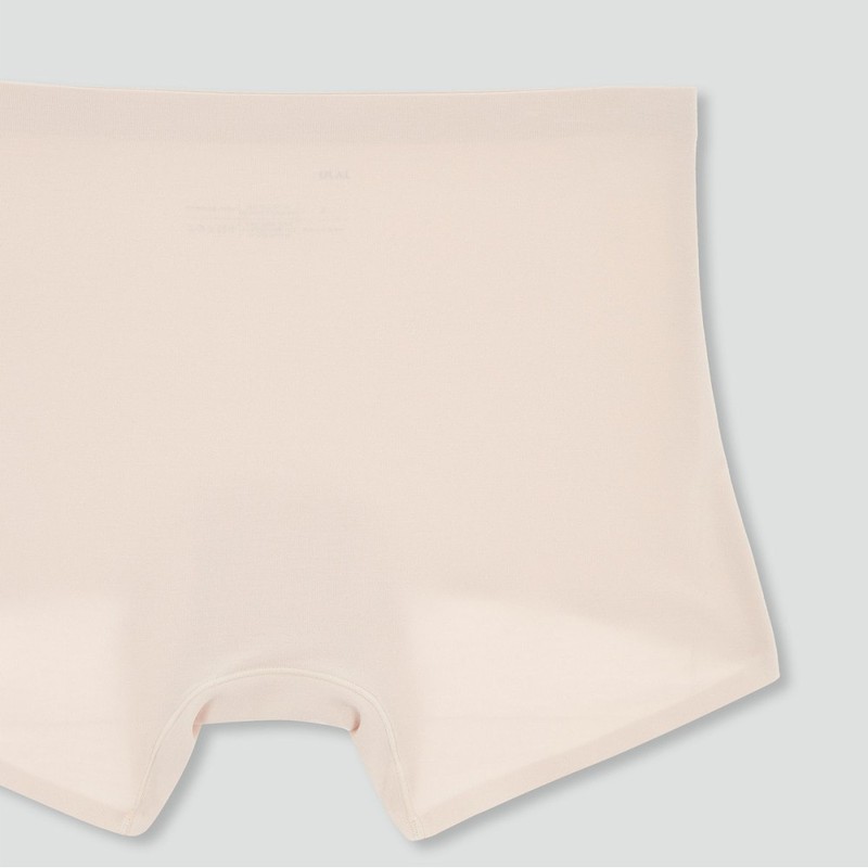 JAJU Perfect 120s Modal No-Line Boyshort Panties_Beige
