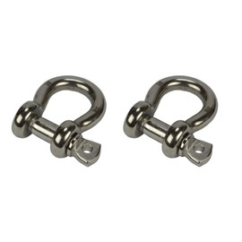 Anchor Grillete D Clevis lazo anillo 316 Acero inoxidable para Sailboat Rigging, cantidad: 2