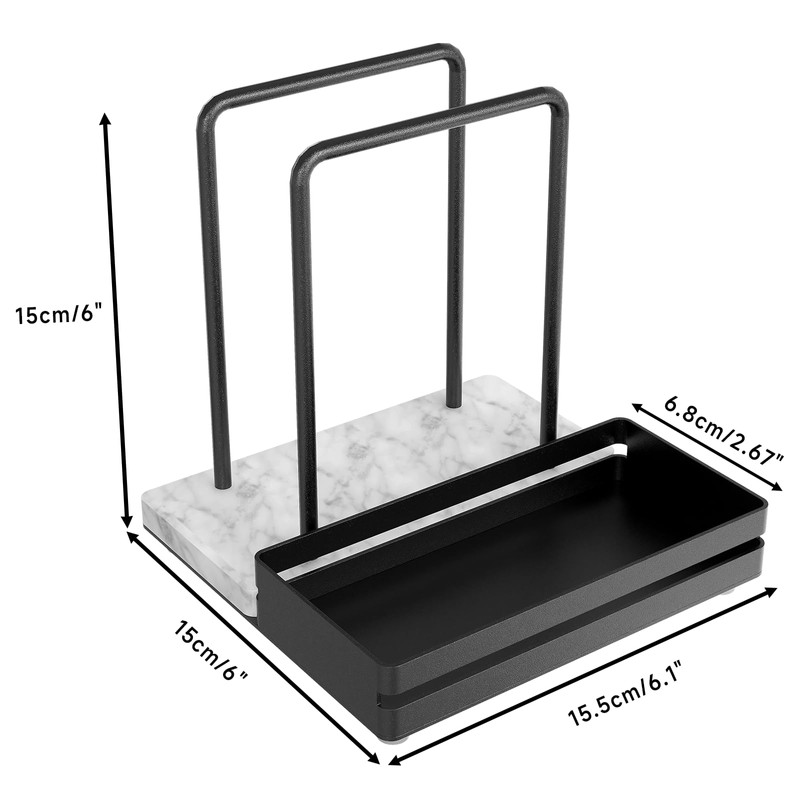 Napkin Holder, Marble Napkin Holder for Table with Salt and