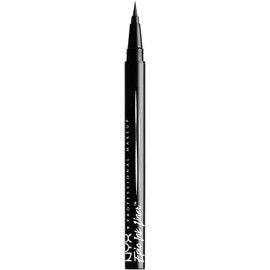 NYX Professional Makeup Epic Ink Liner, delineador líquido waterproof, punta flexible para trazos finos o gruesos, pigmento intenso, larga duración y resistente hasta 24H, 1ml – Tono Black (Negro)