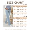 fitglam Women's Maternity Jeans Straight Leg Relaxed Fit Over Belly
