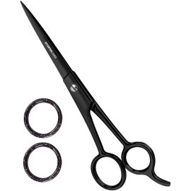 Utopia Care Utopia Care Hair Cutting and Hairdressing Scissors 6.5 Inch, Premium Stainless Steel Shears with Smooth Razor, for Salons, Professional Barbers, Men & Women, Kids, Adults, & Pets - Black - Pack of 1
