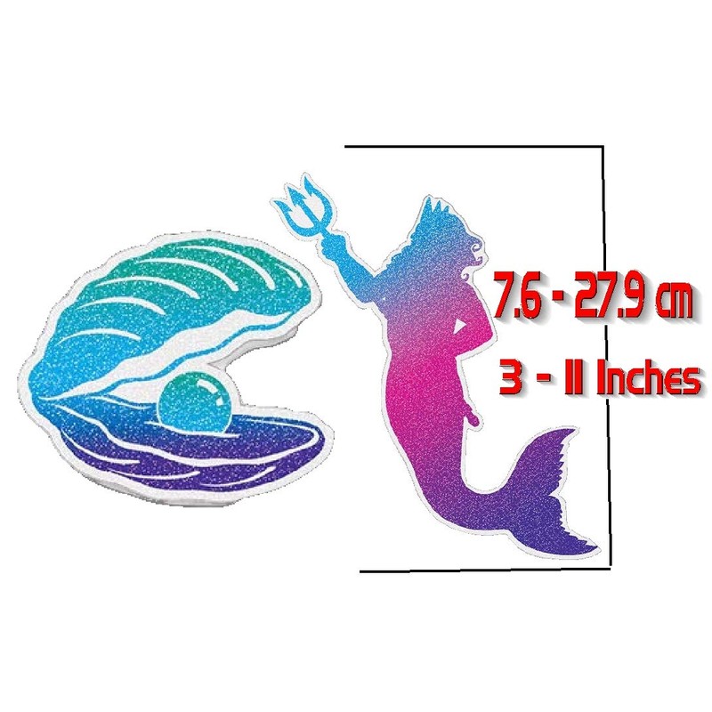Mermaid Cutouts (12 Pieces)