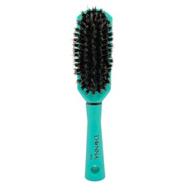 Donna Boar Styling Brush – Soft Boar Bristles for Women’s Hair, Lightweight Handle for Gentle Detangling, Smooth Finishing & Everyday Styling, Green Colors