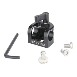 NICEYRIG 15mm Rod Clamp Single Rod Clamp with 1/4 Screw Hole DSRL Support Photography Accessories -331