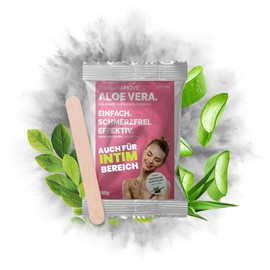 Capillum AMOVE Aloe Vera Single Bag [Extra Gentle] Pain Free Shower Hair Removal Cream Powder with Neutral Odour (Body & Intimate Area)