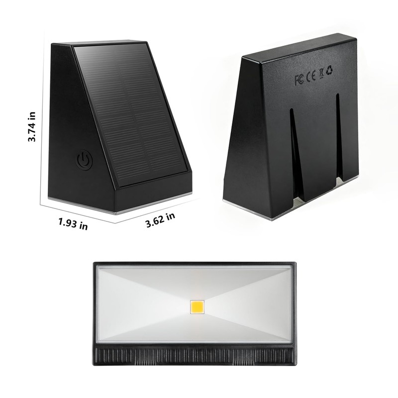 Solar Mailbox Light Downlight Outdoor Waterproof for Address, House Number