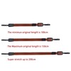 Fifod Adjustable Flat Bungee Cord with Hooks, 4 Pack Bungie