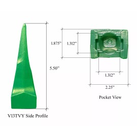 5 - 'fits Esco Super V' Mini Excavator Twin Tiger Rock Bucket Teeth - V13TVY