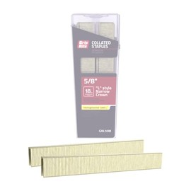 Grip-Rite GRL10M, Collated Narrow Staple 18GA, 1/4" x 5/8", Galvanized, 1,000 Staples, Job Pack