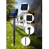 PCORES Solar Christmas Lights Outdoor, 26ft 100 LED Warm White