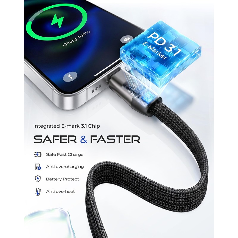 LOOHOI USB C to USB C Cable, 240W Fast Charging