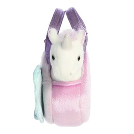 Aurora® Fashionable Fancy Pals™ Lil Butterfly™ Unicorn Stuffed Animal - On-The-go Companions - Stylish Accessories - White 7 Inches
