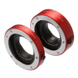 Hersmay Autofocus Macro Extension Rings MFT (10 mm, 16 mm) Micro Four Thirds M4/3 for Panasonic G3 G5 G6 G7 GX8 GX9 GH1 GH2 GH3 GH4 GH5 GH6 EPM1 EPM2 EPL1 EPL2 EM1 EM5 E-M10II E-M10III 10IV Pen-F-F 10