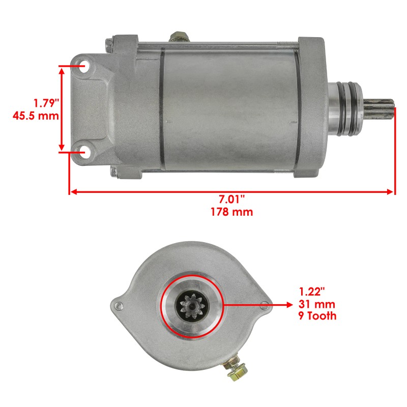 Caltric Starter for Polaris Ranger 800 EFI 4X4 6X6 2010
