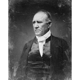 Historic Photos 1840s Photo Sam Houston, Half-Length Portrait, Three-Quarters to The Left, in Civilian Dress, Clean Shaven 8x10 Photograph - Ready to Frame