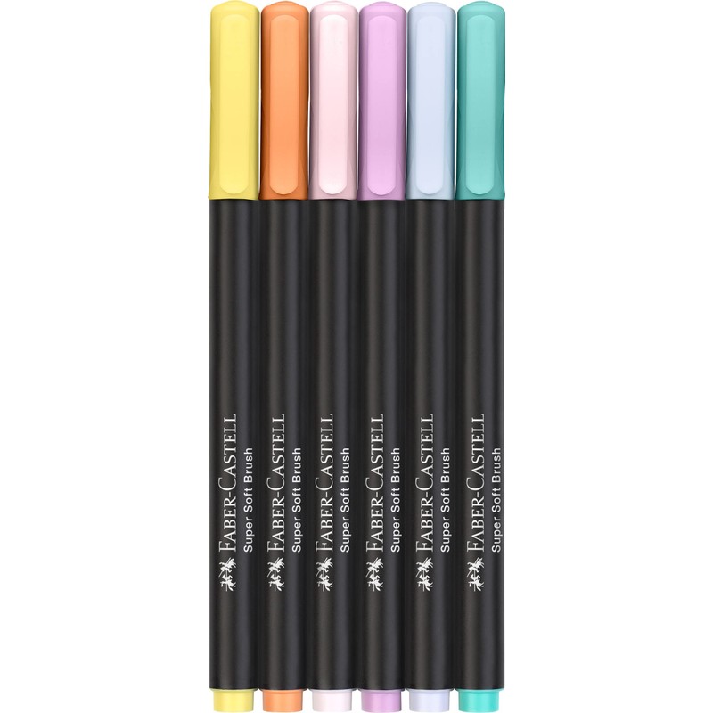 Faber-Castell Black Edition 116453 Felt Tip Pens Set of 6